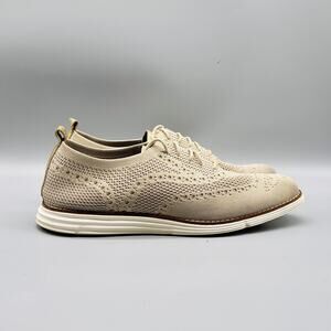 Cole Haan Shoes Womens 11 Beige ØriginalGrand Stitchlite Wingtip Oxford Lace Up